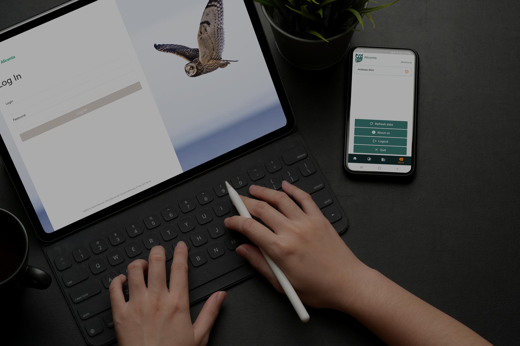 Alicenta app preview